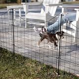 Zippity 25in H Black Metal Fence, DIY Fence Kit