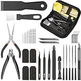 3D Printer Tools Kit Essential, Basic Tool Kit Accessories, 3D Printer Deburring Tool with Wire Cutter, Scraper, Blades and Essential Tool Sets for Finishing, Deburring, Cleaning