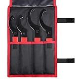 CENFORGE Cenfoge Universal Coilover Adjustment Spanner Wrench Set, 4-PC. Tool Kit for Suspension System and Shock Adjustments, with 3/8" Drive Hole, Universal Fit Most Coilovers Shocks.