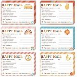 60 Pcs Retro Groovy Happy Mail Teacher Notes to Parents Classroom Good Behavior Incentive Motivational Cards Positive Postcards to Send Home for Home Classroom Preschool Kindergarten Elementary School