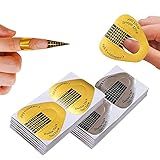 ZBX 200 Pcs Acrylic Nail Forms Sticker, Thick Nail Art Tips Extension Forms, Nail Extension Tips for Beauty and Salon Nail Art Accessories