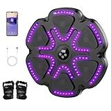 Music Boxing Machine, Boxing Machine for Adults and Kids, Music Punching Machine with Gloves, Smart Bluetooth Boxing Equipment, Wall Boxing Punching Pad for Home Gym, Office, Workout