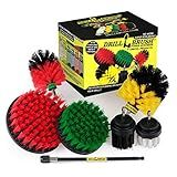 Ultimate Drillbrush Variety Kit with Long Reach Extension - Power Scrubber - Glass Cleaner - Bathroom Accessories - Shower Cleaner - Kitchen Accessories - Deck Brush – Grout Cleaner - Garden Statues