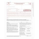 Blue Summit 1096 Forms 2025, 25 Pack of 1096 Transmittal 2025 Tax Forms, Compatible with QuickBooks and Accounting Software, 25 Transmittal Forms for 1099 NEC, MISC, INT, and Other 1099 Forms