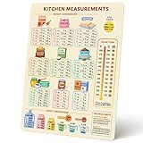 Kitchen Conversion Chart Magnet for Easier Cooking & Kitchen Baking - Kitchen Gadget Baking Gifts - Metric Conversion Chart for Cooking - Cute Kitchen Accessories - Kitchen Needs Baking Accessories
