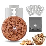 Epritliber UFO Bread Lame Cutter for Homemade Sourdough,Bread Scorer Tool for Sourdough with 5 Blades and Storage Cover,Slashing Tool Bread Cutting Knife for Artisan Bread and Baguette Makers,Circle