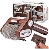 HorsePower Giddy Up Grill Cleaner AS SEEN ON TV! – Cordless, Rechargeable BBQ Tool with 350 RPM Stainless Roller, LED Light – Patents Pending – From BulbHead, a Family-Owned American Brand