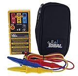 IDEAL Electrical 61-521 3-Phase Motor Rotation and Phase Rotation Tester, Carrying Case and Leads Included,Blue/Red