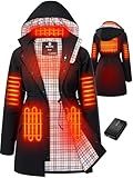 WASOTO Heated Jackets for Women (Black,L)