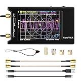 NanoVNA-H4 Vector Network Analyzer 10KHz-1.5GHz Shortwave MF HF VHF UHF Antenna Analyzer Measuring S Parameters, Voltage Standing Wave Ratio, Phase, Delay, Smith Chart with 4" LCD Touch Screen