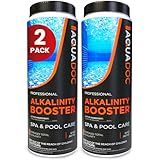 AquaDoc Spa Alkalinity Increaser for Hot Tub - 32oz (2 Pack) - Sodium Bicarbonate Granules for Water Balance and Preventing pH Bounce - Made in USA