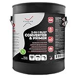 Xion Lab 2-in-1 Rust Converter & Metal Primer - Concentrate Covers Up to 4X More - Industrial Grade Water Based - UV Resistant Rust Reformer & Inhibitor - No Top Coat Needed - Works On Damp Surfaces