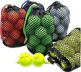 JKL 5 Pack Small Golf Ball Bags, Golf Mesh Bags,Sports Net, Round Storag,little nylon mesh bag,Colorful Drawstring mesh Bags for accessories(Red Yellow Blue Green Black)