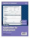 Adams Bilingual Employee Application, 8.5 x 11 Inches, White, 2-Pack (9661ES)