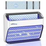 ZeroBug 2025 Bug Zapper & Trap Indoor, 5X Catcher Rate Fly Killer, USB-C Powered Electric Mosquito Zapper with Long-Life UV LED, Fruit Fly Trap for Home, Kitchen, Bedroom, 1 Device & 3 Traps