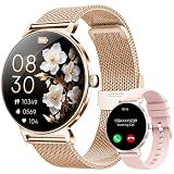 taopodo Smart Watches for Women, 1.27" AMOLED Health Fitness Tracker with Bluetooth Calling (Answer/Make Calls), 120+ Sports Modes, Timer, IP68 Waterproof Watch for Android/iPhone