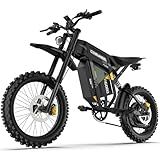 COSWHEEL Electric Dirt Bike for Adults, 7000W Peak Motor Electric Motorcycle, 60V 30Ah Battery, up to 55MPH Off Road Electric Bike, 17" Dirt Tires, Dual Suspension, Hydraulic Brakes