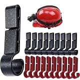 JLBLNHW 20 Pack Helmet Clips for Headlamp, Hardhat Head lamp Accessory, Hard Hat Accessories, Headlamp Hook, Hard Hat Light Clips, Easily Mount Head lamp on Narrow-Edged Helmet