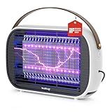 Buzbug LED Bug Zapper Indoor, 50000 H Long-Lasting LED, Energy Saving & Dual Band Attraction, High-Voltage Electric Mosquito Zapper, Fly Trap Mosquito Trap, Fly Killer -MA015B