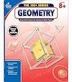 Carson Dellosa The 100 Series Geometry Workbook, Math Book for Grades 8 and Up Covering Trigonometry, Geometric Equations, and More, Classroom or Homeschool Curriculum (Volume 7)
