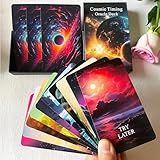 Jrskvaro Time Oracle Cards Deck, Cosmic Timing Oracle Cards, Oracle Cards for Beginners, Divine Timing Oracle Deck to Help You Predict Time Frames.
