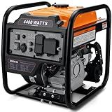 Oxseryn Power Equipment 4400 Watts Inverter Generator Gas Powered, Portable Open Frame Generator, Low Noise with ECO Mode, RV Ready, Emergency Home Backup