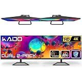 Kado 2-Pack Dual 32" 4K 70Hz UHD 3840x2160 Flat Screen Computer Monitor
