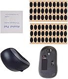 Labriciyon 60Pcs Black Mouse Feet Sticker Skates Pads Replacement Feet for M215 / M310 / M325 Mouse Pads and Wrist Rests Mouse Pads and Wrist RestsDesk Accessories and Workspace