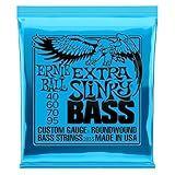 Ernie Ball Extra Slinky Nickel Wound Bass Guitar Strings, 40-95 Gauge (P02835)