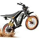Tietie Electric Dirt Bike, 1500W Peak Electric Motorcycle with 48V 20AH Battery, Full Disc Brake and Suspensions, 50-Mile Range, 32 MPH, LCD Display & NFC Start, Off-Road E Dirt Bike for Teens Adults
