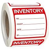 Inventory Labels Inventory Organizer Stickers 2 x 2 Inch - Inventory Control Label Color Coding Inventory Label for Marking, Organizing, Notating Inventory Items 500 Pcs/Roll