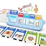 QuTZ Phonics Learning Toy for Preschool Kids – Talking Flash Cards with Sound Machine, Word Blending & Math Games – Educational Reading & Counting Activity Set 4-8