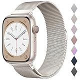 Original Stainless Steel Milanese Loop Compatible with Apple Watch Band 38mm 40mm 41mm 42mm 44mm 45mm 46mm 49mm, Magnetic Clasp Band for iWatch Series 11 10 9 8 7 6 5 4, SE 3 2 1 Ultra3 2, Women & Men