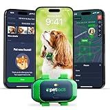 Dog GPS Tracker - Real-Time Location Tracking Device with App - Smart Alerts & Geo-Fence - Collar-Compatible, Waterproof - Long-Life Battery - 4G Built-in SIM - iOS & Android (Subscription Required)