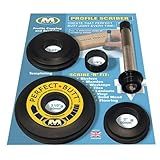 MPOWER Perfect Butt Profile Scriber – Adjustable Profile Copying Tool with 5 Offset Wheels – Scribing Tool for Countertops Flooring Shelving and Woodworking