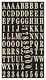Hy-Ko Packaged Numbers & Letters, DIY Address Number Stickers for Deliveries and Navigation, Self-Adhesive House Decals for Siding, Door, Mailboxes