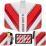 COPPERLOOM Trading Card Binder 4 Pocket – Includes Name Tag & Tab Stickers for Sorting – 440 Pockets, 55 Sleeves – Cards Binder Album Book Holder for Baseball Football Sports Tcg Game Card Binder