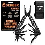 Gerber Truss 17-in-1 EDC Multitool Pliers, Pocket Knife, Molle Sheath,Black
