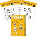 NewMe Fitness Bodyweight Workout Cards, Instructional Fitness Deck for Women & Men, Beginner Fitness Guide to Training Exercises at Home or Gym (Bodyweight, Vol 1)