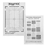 Kraftex Card Centering Grading Tool - PSA Card Grading Kit and Centering Tool for use with Trading Cards, Sports. Easy to use to Discover Your Gem Mints