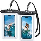 Lamicall Waterproof Phone Pouch Case - [2 Pack] IPX8 Beach & Cruise Essentials, Touch Screen, Easy Lock, Cell Phone Dry Bag for iPhone 17 16 15 14 13 12 11 Pro Max Plus, Galaxy S25, fit 7" with Case