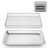 Stainless Steel Air Fryer Basket and Tray,Compatible with Cuisinart Airfryer TOA-060 and TOA-065