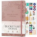 Legend Bucket List Journal – The Ultimate Notebook to Plan Adventures, Travels, Goals & Experiences – Bucketlist Book for Couples (Rose Gold)