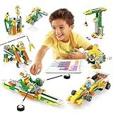 Apitor Q Robot Building Kit, 20-in-1 Programmable APP RC Car Robotics Coding Kit, STEM Projects Educational Birthday Gifts for Boys Girls Kids Aged 6-12 (233 Pieces)
