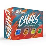 Wilson 2024 Chaos Golf Balls - 24 Balls, Multicolors