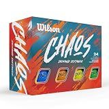 WILSON 2024 Chaos Golf Balls - 24 Balls, Multicolors
