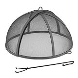 Good Directions 774 Heavy Duty Pit Spark Fire Screen Hinged for Easy Access, 24 Inch