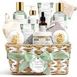 Birthday Gifts for Women, Bergamot Jasmine Relaxing Spa Gift Baskets for Women Self Care Package Bath Gift Set, Home Bath and Body Kit Pampering Christmas Gifts for Womens Her Mom Friend Sister Wife
