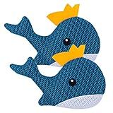 Hot Tub Scum Absorber Whale - 2 Pack Oil Absorbing Hot Tub Floating Sponge Cleaner Absorber, Keeps Water Clear, Reusable Pool Scum Absorber Hot Tub Spa Accessories