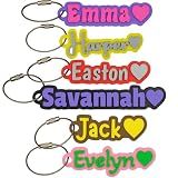 SuperFineDeesigns Bag and Water Bottle Name Tag with Heart Icon